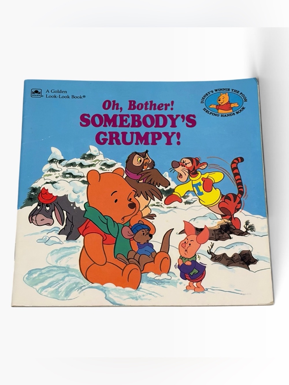 Vintage Disney Winnie the Pooh Oh Bother Somebody’s Grumpy Golden Look-Look Book
